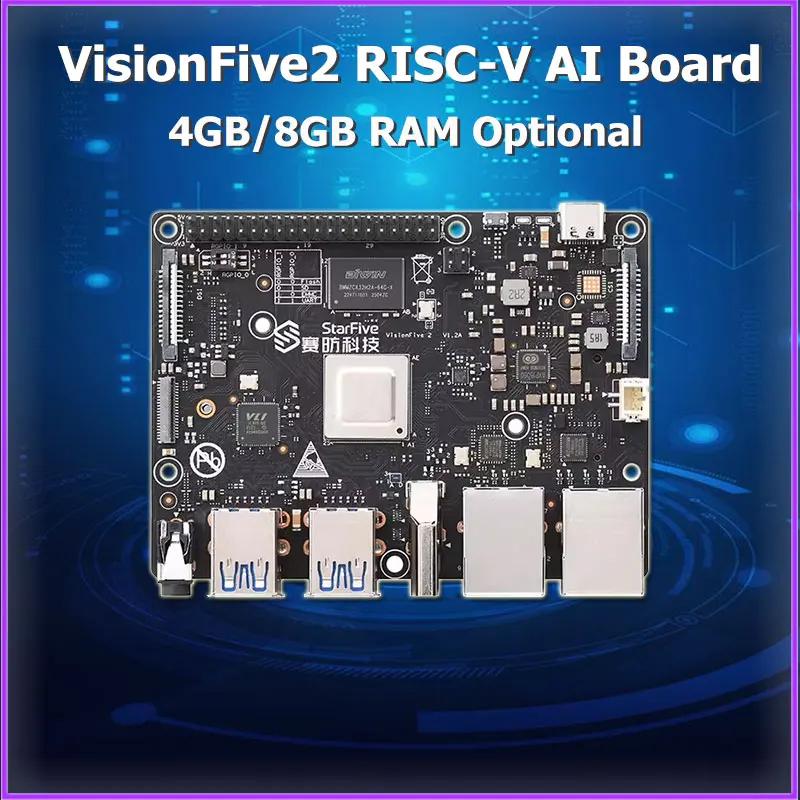 VisionFive2 RISC-V ̱  ǻ, Linux  3D GPU , StarFive JH7110 μ